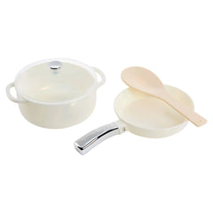 Little Tikes Sweet Spaces Pots & Pans Set, White, Play Kitchen Cookware