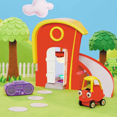 Little Tikes Let's Go Cozy Coupe Cozy's House: Sound Effects, Tracks, Vehicle Accessories, Battery-Powered Car