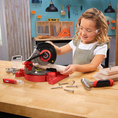 Little Tikes Creative Construction Power Cuts Set with 6 Accessories: Educational Play Tools with Sound Effects