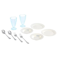 Little Tikes Sweet Spaces Dishware Set, White, Play Kitchen Cookware